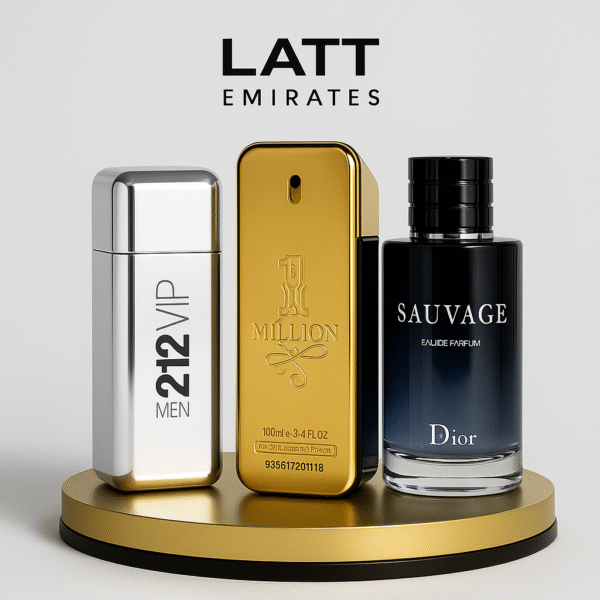 Combo 3 Perfumes Masculinos - 1 Million, 212 Vip Men e Sauvage Dior (100ml) - Oferta Exclusiva