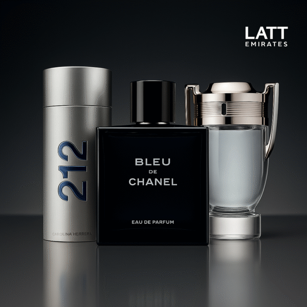 Combo 3 Perfumes Masculinos - Bleu de Chanel, Invictus e 212 Men (100ml) - Oferta Exclusiva