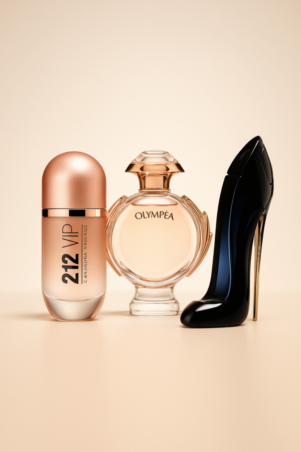 Combo 3 Perfumes Femininos - Olympéa, 212 Vip Rose e Good Girl (100ml) - Oferta Exclusiva