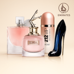 Combo 4 Perfumes Femininos Importados (100ml) - Scandal, 212 VIP Rosé, La Vie Est Belle e Good Girl [QUEIMA DE ESTOQUE]